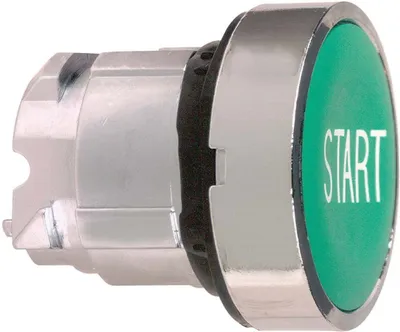 Produktbild von Schneider Electric ZB4, Knopf, Grün, IP66, IK06, Klasse I, 28 g