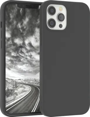 Produktbild von EAZY CASE Silikonhülle für Apple iPhone 12 Pro Max Silikon Backcover Schutz in Grau
