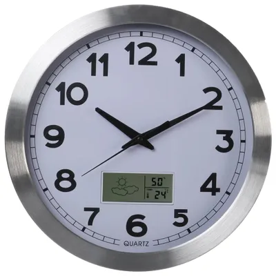Immagine prodotto di Orologio da parete Perel 35 cm bianco e argento