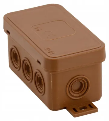 Zdjęcie produktu dla Puszka natynkowa, 80X45X41, Ip54, brązowa, 03802