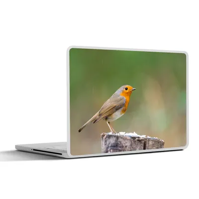 Produktbild von MuchoWow® Laptop Aufkleber Sticker Cover Tiere - Vogel - Rotkehlchen 31x22.5 cm - Laptop-Deko