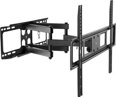 Zdjęcie produktu dla Ewent EW1526, 200 x 200 mm, 600 x 400 mm, -15 - 5°, -60 - 60°, Plastik, Stal, Czarny