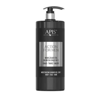 Immagine prodotto di Apis Action For Men - Gel corpo idratante 3in1, confezione grande da 1000 ml