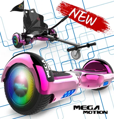 Produktbild von HoverBoard mit Sitz MegaMotion 6,5 Zoll Elektro Scooter Hoverboards Self Balance Scooter Segway E-Skateboard 350W*2 Motor mit Hoverkart für Kinder und Jugendliche