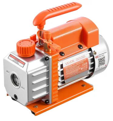 Image de Pompe à vide VEVOR, 3,5 CFM 99 L/min, 1 étage, 180 W convient aux systèmes R134a, R22 et R410a, moteur 4 pôles, pour l'entretien des systèmes de climatisation automobile & le dégazage des résines, huile comprise.
