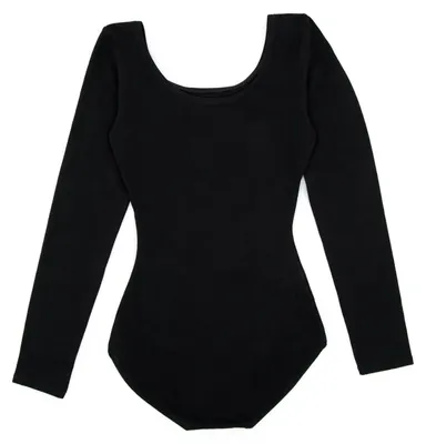 Immagine prodotto di Body a maniche lunghe da donna Capezio, colore nero, taglia XS