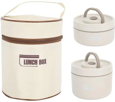 Produktbild von Isolierte Edelstahl-Lunchbox, lekvrije, tragbare Essensbox für Männer und Frauen