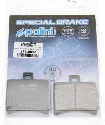 Obrázek produktu pro Brzdové destičky Polini organic pro Aprilia SR50, Scarabeo, Baotian BT49QT