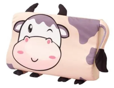 Produktbild von Kinderkissen Ergonomisch Kuh 60x40 cm mit Bezug Atmungsaktiv Hautfreundlich
