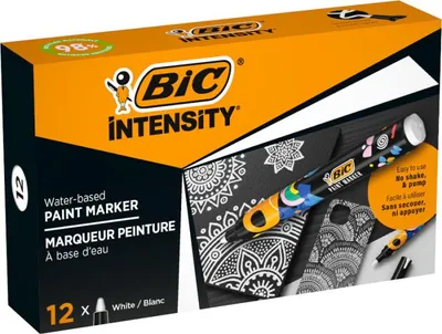 Productafbeelding van Bic 5274251, Permanent marker Intensity, ronde punt, wit