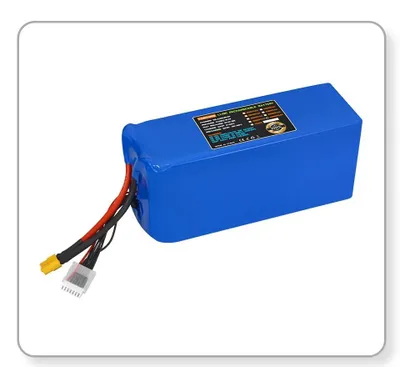 Image de Batterie pour drone - 22,2 V 6S Li-Ion - 4000 mAh - Rechargeable - Pour drones et avions RC - Connecteur XT60