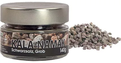 Produktbild von Grobes Kala-Namak Salz Indisches Schwarzsalz Vegan 140g