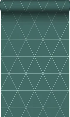 Zdjęcie produktu dla Origin Wallcoverings Tapeta trójkąty graficzne zielonym 53 cm x 10.05 m
