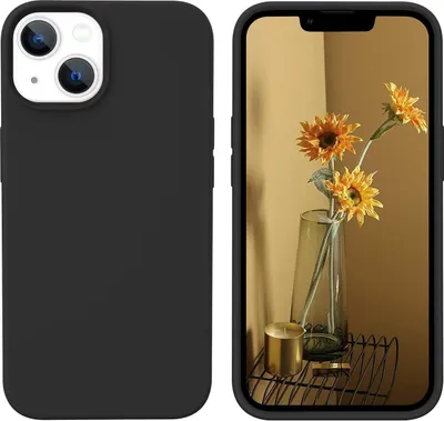 Produktbild von Apple Iphone 13 Hülle Silikon Schwarz Mit Mikrofaser A2482