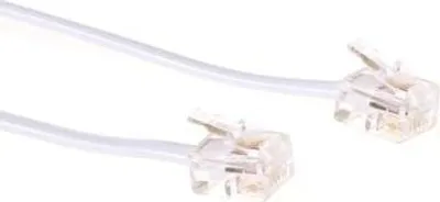 Produktbild von Microconnect MPK181W, 1 m, RJ-11, RJ-11, Männlich, Männlich, Weiß