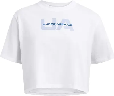 Produktbild von Damen-T-Shirt Under Armour W BOXY CROP BRANDED SS, Größe: XS