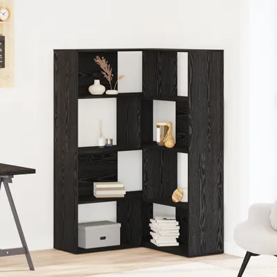 Produktbild von vidaXL Kleiderschrank 2 pcs Schwarz Eichen-Optik 85 x 85 x 140 cm
