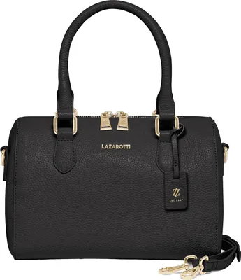 Immagine prodotto di Lazarotti Pelle borsetta borsa a tracolla Bologna Leather Bowling Bag Black nero
