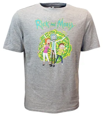 Immagine prodotto di Maglietta Rick e Morty "Summer Morty & Rick" Grigio - XXL