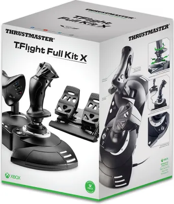 Zdjęcie produktu dla Thrustmaster T.Flight Full Kit X, Joystick, PC, Xbox, D-pad, Analogowa/Cyfrowa, Przewodowa, USB