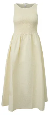Produktbild von s.Oliver Kariertes Kleid Regular Fit mit gesmocktem Oberteil, Rundhalsausschnitt, ärmellos