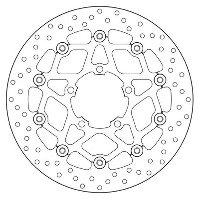 Image de BREMBO disque de frein flottant 78B40869 série or D.310 épaisseur 4,5 mm 5 trous TRIUMPH