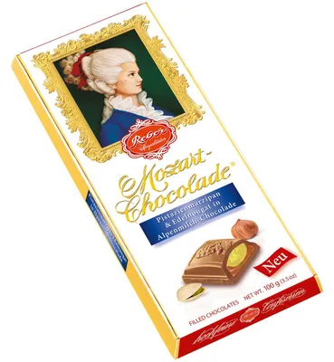 Obrázok produktu pre Constanze Mozart Alpská mliečna čokoláda klasická plnená 100g