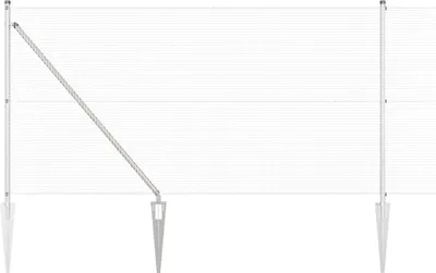 Immagine prodotto di vidaXL Recinzione in filo saldato con punte 10 x 1 m (L x A)