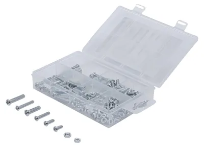Image de KRAFTMANN 8134 Assortiment d'écrous et de vis, M4 + M5 métrique, 125 pcs.