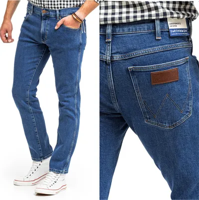 Produktbild von WRANGLER, Herren Jeanshosen, Slim fit, LARSTON, W36 L32, Blau, Jeans, baggyjeans, buggy