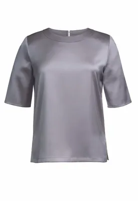 Produktbild von Bluse Ravenna mit kurzen Ärmeln, Rundhalsausschnitt, Stretch, bügelleicht und maschinenwaschbar