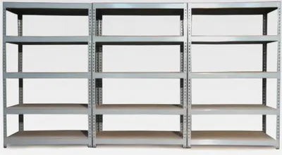 Produktbild von Q- Rax Regal Hochleistungsregal Schwerlastregal Lagerregal Garagenregal Stahlregal Industrieregal Werkstattregal Steckregal Metallregal 100% schraubenlos 120cm x 180cm x 50cm