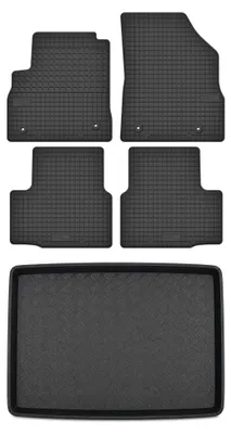 Imagen del producto de Alfombrillas de goma + bandeja de maletero para Opel Astra K 2015-2022 (hatchback) – juego de 5 piezas, , a medida – Wielganizator