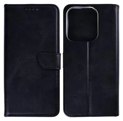 Produktbild von Rixus Flip Book Cover Tasche Schutz-Hülle Case passend für Xiaomi Redmi 15C, schwarz