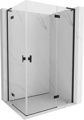 Produktbild von Mexen Mist-H L Duo Duschkabine schwenkbar 100 x 120 cm, transparent, schwarz - 8A5L-100L-120P-70-00