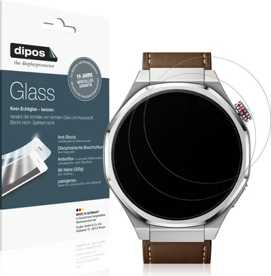 Produktbild von 2x Schutzfolie für Honor Watch 5 Ultra matt - Anti-Shock 9H Folie dipos Glass Kunststoffglas
