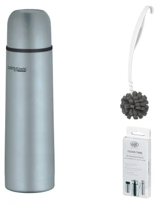 Image de THERMOS TC BEVERAGE BOTTLE 0,50 l Isolierkanne ice blue mat – Vorteilsset mit Reinigungsbürste CLEAN FIX 30 cm | HAN 4058341050 | EAN 5010576983176