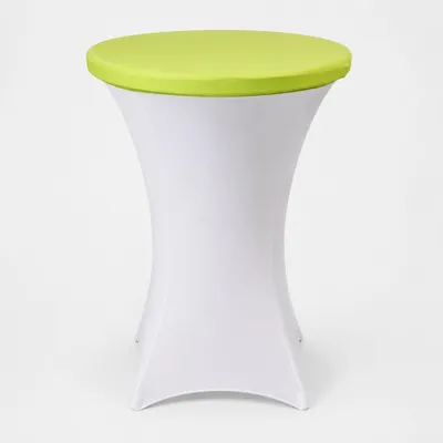 Obrázok produktu pre Strečový poklop na barový bistro stolík Ø 80 cm – elastický, nekrčivý - Svetlozelená