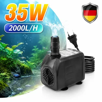 Produktbild von 35W 2000L/H Tauchpumpe Wasserpumpe Gartenpumpe Schmutzwasserpumpe Teich Boot