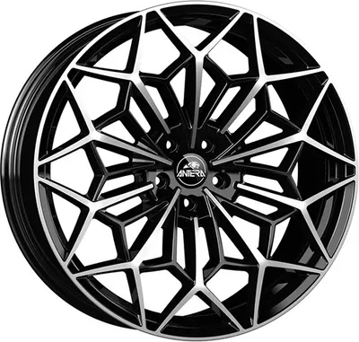 Imagen del producto de Llantas de aleación ANTERA a105 de 22 pulgadas, con las siguientes especificaciones: 22" x 11.5", 5x112 (distancia entre pernos), ET43 (offset), 66.6mm (agujero central). Color: