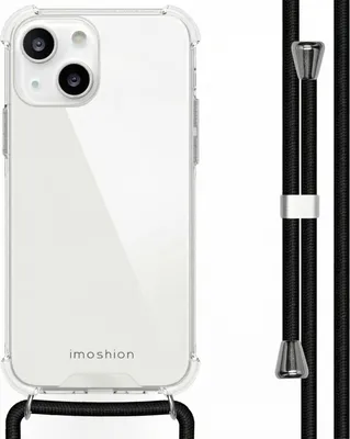 Zdjęcie produktu dla imoshion Przezroczyste etui z paskiem na Apple iPhone 13 – czarne