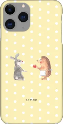 Produktbild von Mr. & Mrs. Panda Iphone 11 Pro Handyhülle Hase Igel - Gelb Pastell - Geschenk, und, Lustige Sprüche, Trösten, Handy Case, Liebe Spruch, Premium Kunststoff, Herzschmerz