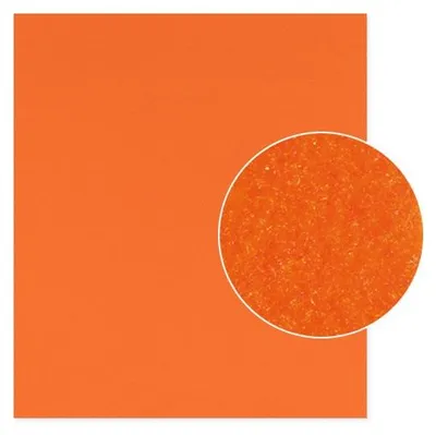 Produktbild von Plottermarie Plotterfolie Premium Flockfolie mit samtiger Oberfläche – Plotterfolie für Textildruck, T-Shirts, Baumwolle, Polyester & Mischgewebe 32 x 50 cm - 180 Orange