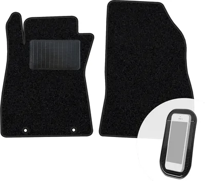 Immagine prodotto di moto-MOLTICO tappetini anteriori auto velours tappetini auto nero set tappetini 2 pezzi adatto per Nissan Pulsar 2014-2018
