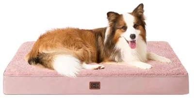 Immagine prodotto di Cuccia ortopedica per cani, taglia XL, 104x68 cm, lavabile, color rosa scuro