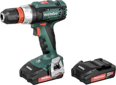 Zdjęcie produktu dla Metabo BS 18 L QUICK, Wiertarka pistoletowa, Zamek centralny, Czarny, Zielony, Czerwony, Srebrny, 1,3 cm, 1800 RPM, 2 cm