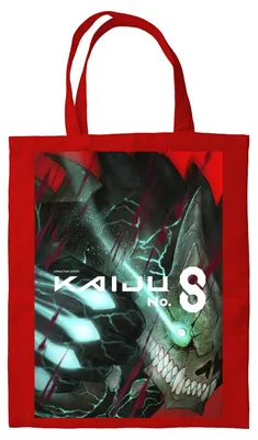 Productafbeelding van Kaiju No. 8 boodschappentas, rood, 40 x 35 cm