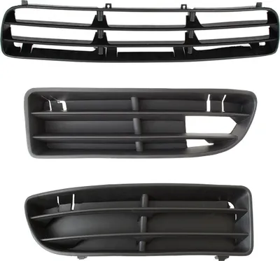 Image de Grille de pare-chocs Cache GAUCHE + DROITE + CENTRE pour VW Bora à partir de
