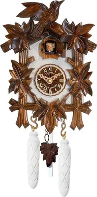 Obrázok produktu pre Engstler - 522/28_QM - Hodiny s kukučkou - quartz - orech - s hudbou - 22 cm