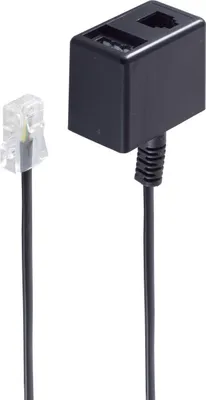 Produktbild von shiverpeaks BS71270-8, 0,15 m, RJ-11, TAE (N) + RJ-11, Schwarz, Männlich, Weiblich